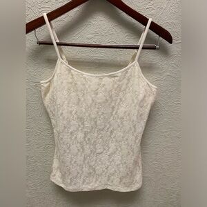 Express white lace cami